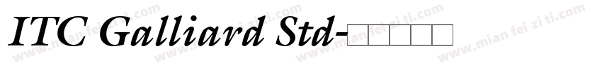 ITC Galliard Std字体转换